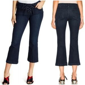 FRAME Denim Le Crop Mini Boot‎ with LaceUp Front Size 25